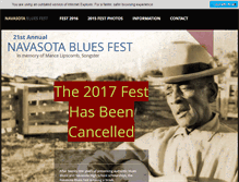 Tablet Screenshot of navasotabluesfest.org